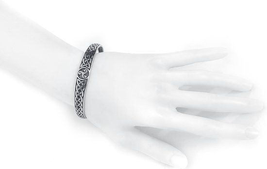 etNox Triskele Armband zilverkleurig Roestvrij staal - Middeleeuwen