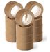 OFITURIA Ecologisch plakband van bruin kraftpapier voor het verpakken, inlijsten van afbeeldingen of verzegelen, veilige en robuuste verpakking (72 mm x 45 m, kraftpapier, 12 rollen)