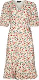Voodoo Vixen Colorful Cherries Wrap Dress Dames Midi-jurk - meerkleurig - S