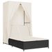 VidaXL Lounge Padded Seat Polyrattan, Steel Cream, White
