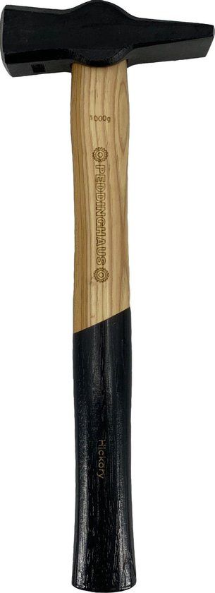 123smeden Peddinghaus Kruishamer - 1 kg - Houten Steel - Klassieke Hamer
