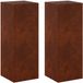 vidaXL Plantenstandaard 2 stuks roestkleurig 30 x 30 x 80 cm staal