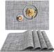 Marque non spécifiée Set de sets de table / Set de table de haute qualité, 4 pièces, Gris, Plastique