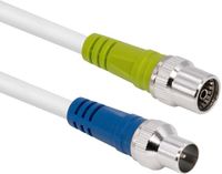 MaxTrack Digitale televisie kabel | Ziggo geschikt | 4G-proof coax antennekabel - IEC male - IEC female - 2 meter - Wit