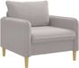 vidaXL Fauteuil XL Lichtgrijs Bouclé