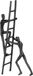 Gilde Design sculptuur figuur - teamwork - ijzer - bruin - hoogte 23,5 cm