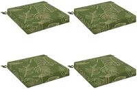 vidaXL - 4-Piece - Zitkussens - SOEST - 4 - st - 100% - Polyester - Blad - Design
