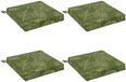 vidaXL - 4-Piece - Zitkussens - SOEST - 4 - st - 100% - Polyester - Blad - Design