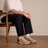 Van Lier - Heren - Beige Positano suède sneakers - Maat 41