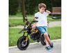 AIYAPLAY Moto électrique enfant sous licence Aprilia avec 2 moteurs 12V, roues motrices, lumière LED, musique - jaune