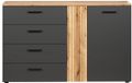 Trendteam Commode Esteban Antraciet BHT 139 x 86 x 38 cm