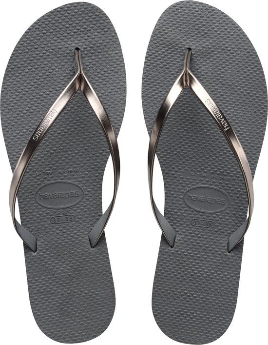 Havaianas You Metallic Dames Teenslippers - Grijs/Metallic - Maat 35/36