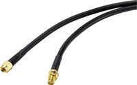 SpeaKa Professional Antenne Verlengkabel [1x RP-SMA-stekker - 1x RP-SMA-bus] 5.00 m Zwart