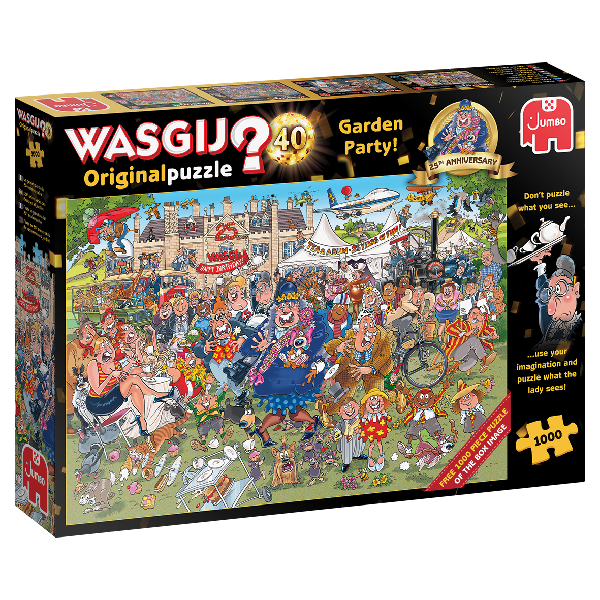 Jumbo Wasgij  Wasgij Original 40 - Tuinfeest Ter Gelegenheid Van Het 25 - Jarig Jubileum! (2X1000 Stukjes)