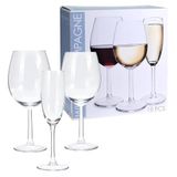 Well Home 18-delige set wijn- en champagneglazen