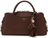 GUESS Danielle Girlfriend Satchel Schoudertas Bruin