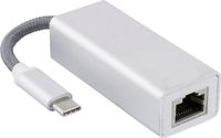 Heble® 2 Stuks USB-C naar LAN Adapter - Fast Ethernet (Tot 100 Mbps) - Zilver