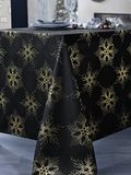 CALITEX Strass tafelkleed, polyester, goud, rond, 180 cm