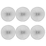 Zeller Present Placemat 'Mandala', set van 6, PVC, zilver ca. Ø 38 cm