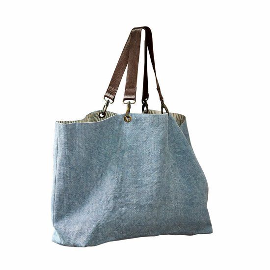 LOBERON Tas Bente blauw/bruin