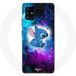 Samsung Galaxy A51 5G Hoesje Stitch Ohana Gekleurde Ruimte