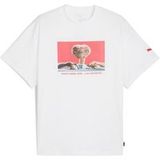 Puma T-shirt - Hoops x E.T. Tee I - S tot XXL - voor Mannen - wit