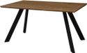 Habitat et Jardin Table à manger Manhattan Chêne / Noir - 160 x 90 x 75,5 cm