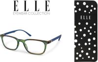 Elle Eyewear Collection Leesbril EL15937 Groen gestreept +1.50