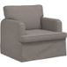 Canapé taupe 84 x 80 x 85 cm tissu