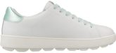 GEOX D SPHERICA ECUB-1 Lage Sneakers Dames Leer Wit 38 EU