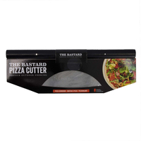 Bastard The Bastard Pizza cutter - Pizzasnijder - Zwart handvat en zilver - RVS - Vaatwasser veilig