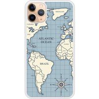 iPhone 11 Pro Bedrukt siliconen hoesje Map vintage