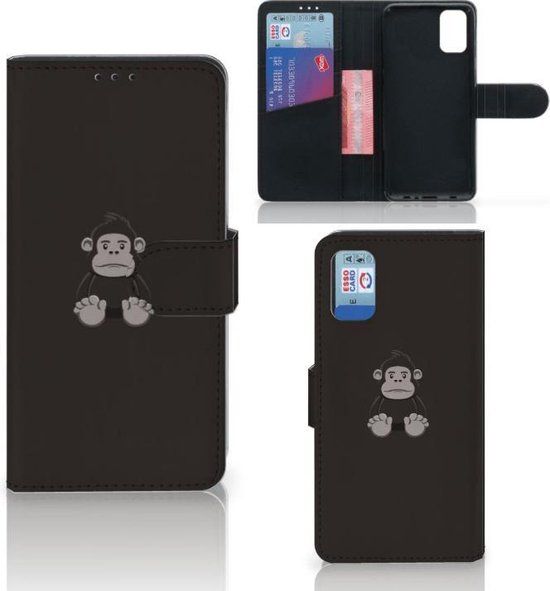B2Ctelecom Samsung Galaxy A41 Hoesje - Wallet Case - Bruin - Gorilla - 3 Pasjes