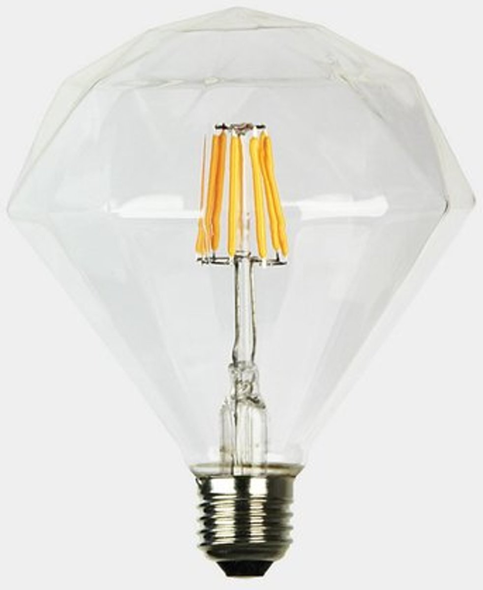 Groenovatie E27 LED Filament Diamant 4W Extra Warm Wit Dimbaar