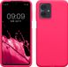 kwmobile hoesje geschikt voor Motorola Moto G54 5G - Hoesje met siliconen coating - Smartphone case in neon roze