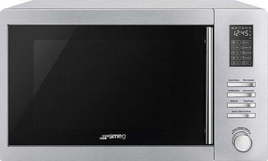 Smeg MOE34CXI2 Combinatiemagnetron Zwart, Roestvrijstaal