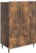 vidaXL Dressoir Gerookt eiken 66 x 34,5 x 97 cm Bewerkt hout