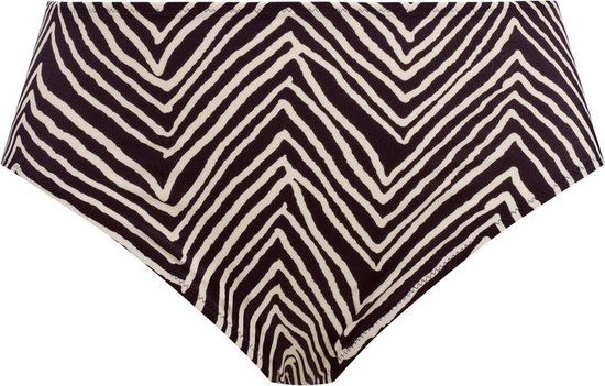 Elomi Fiji Falls Bikini Broek Zebraprint Zwart/Wit Maat 48