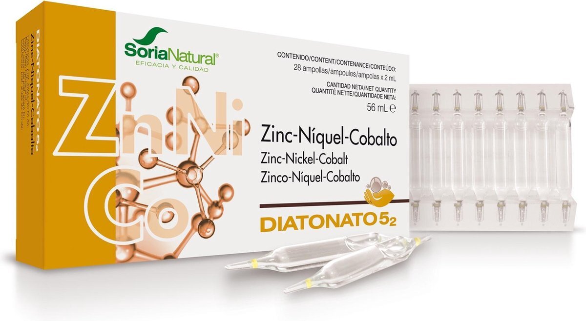 Soria Natural Diatonato 5-2 Zinc-niquel-cobal 28 Ampollas X 2ml