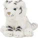Nature Planet tijger knuffeltje - 15 cm - wit - Pluche