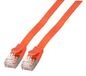 EFB-Elektronik RJ45 platte patchkabel U/FTP, Cat.6A, PVC, rood, 500MZh, 10Gbit, 5,0m lang