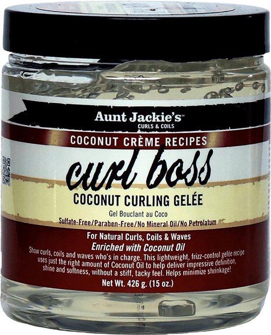 Aunt Jackies Aunt Jackie\u2019s Coconut Creme Recipes Curl Boss Coconut Curling G\xe9lee 443ml