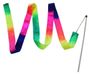 Generic Gymnastiek Linten 2 M Regenboog