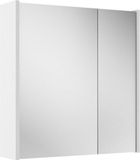 Saniclass Prime Armoire à miroir - 60x63x16cm - panneaux latéraux inclus - blanc mat