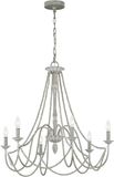 Feiss LED Kroonluchter | 6X E14 Max 60W | Dimbaar | Washed Grey