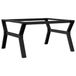 Pieds de table basse Y-frame 80x70x43 cm acier