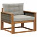 vidaXL Buiten Midden Sofa Naturel