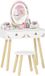 AIYAPLAY - Kaptafelset voor kinderen - MDF, grenenhout - 60x30x99,3 cm - Wit
