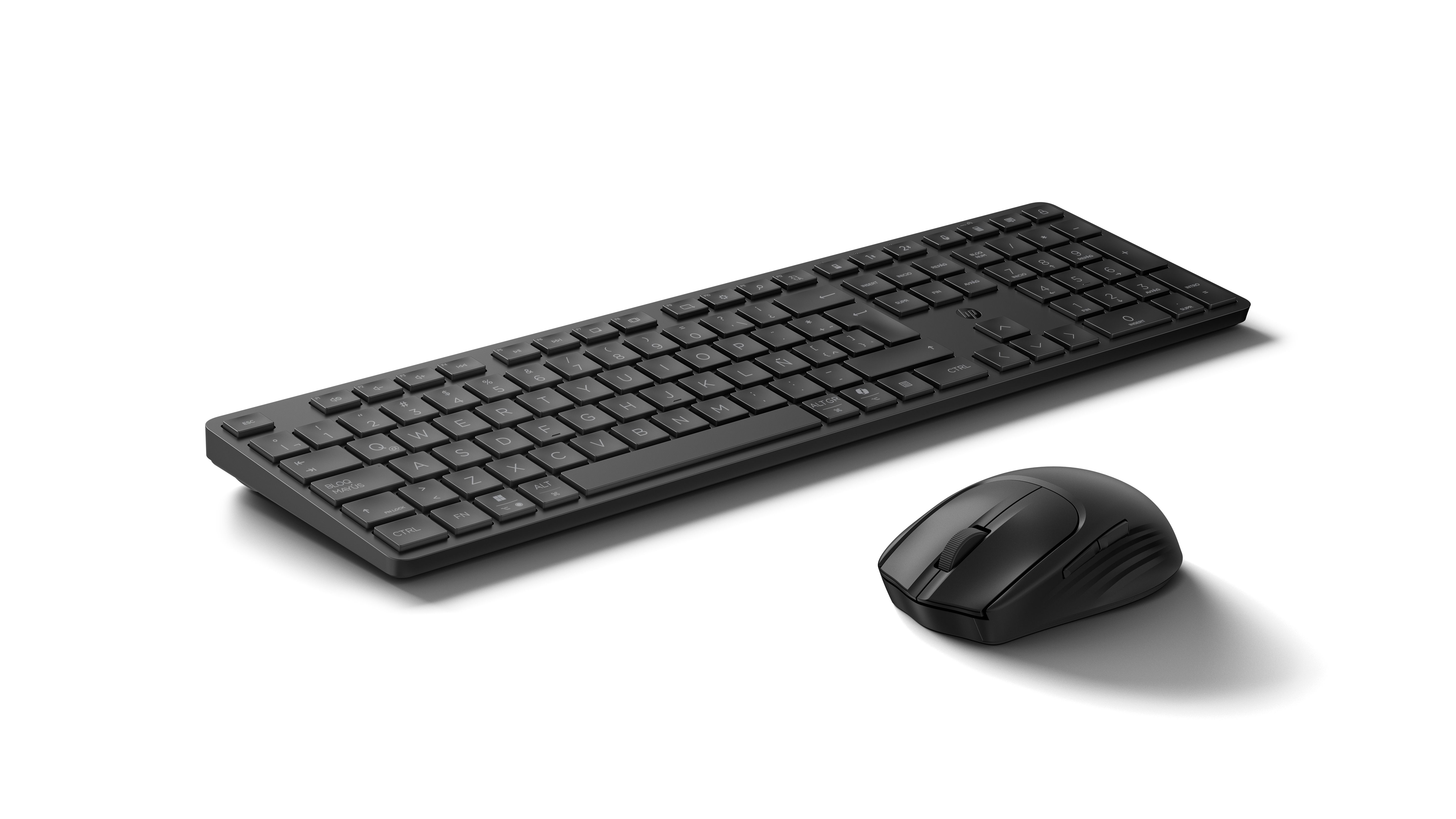 HP 490C Multi-Device Dual-Mode Muis en Toetsenbord Combinatie - Bluetooth & 2.4GHz - QWERTY - ISO - Zwart