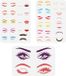 Peinture Pochoir - Pochoirs réutilisables pour formes de visage - 29,7 x 21 cm